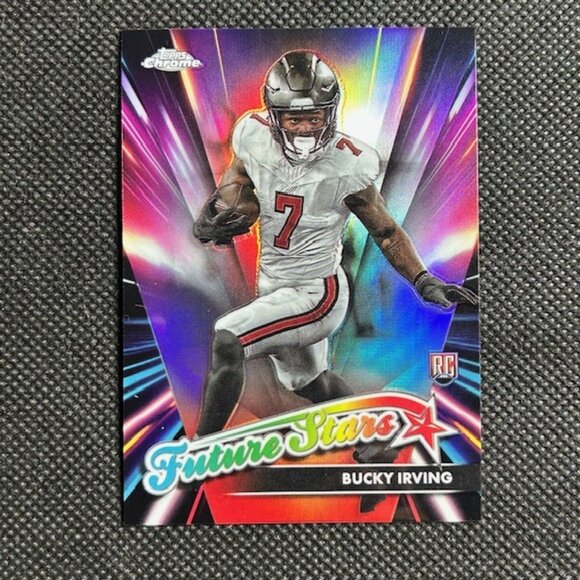 2024 Topps Chrome Future Stars Silver Prizm #FS-19 Bucky Irving RC Rookie Bucs - Picture 1 of 2